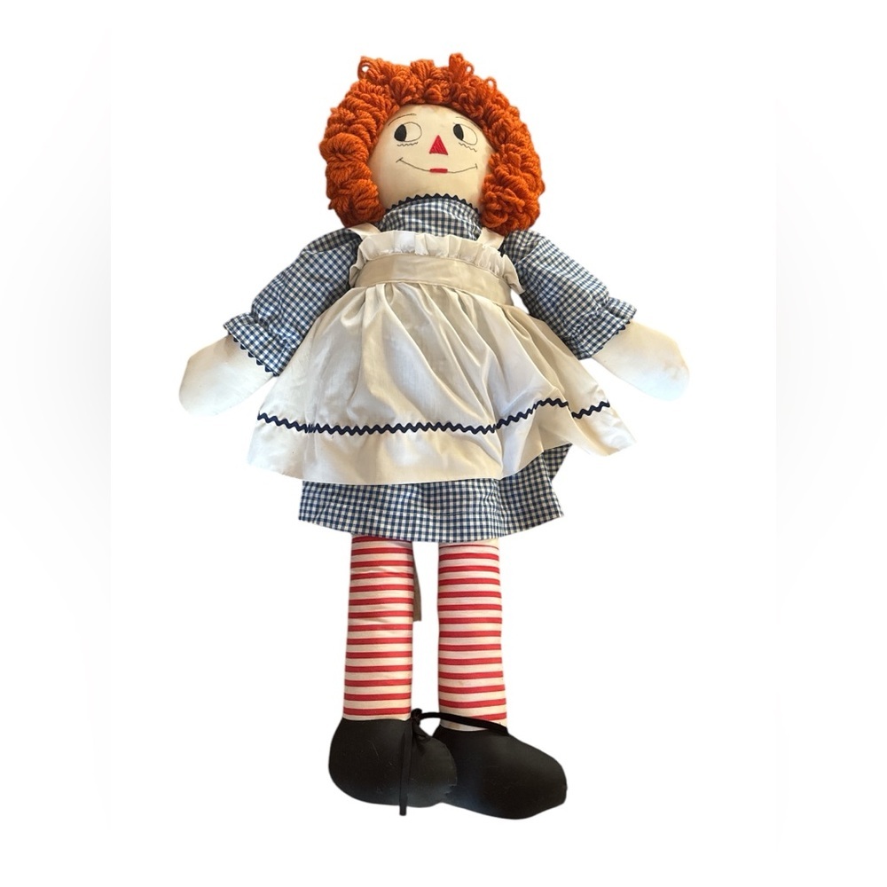 Vintage Raggedy Ann Doll 38” Jumbo Raggedy Ann Doll Raggedy Rag Doll 38 Inches
